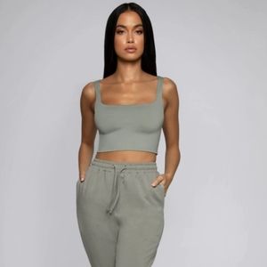 Scoop Neck Crop Top